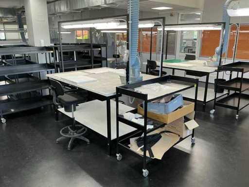 Stoffen werkbank