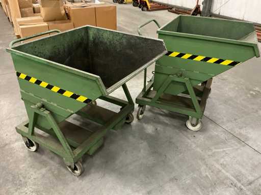 2001 SALL (Lenaerts- Blommaert) LT450 Silo-/kiepcontainer (2x)