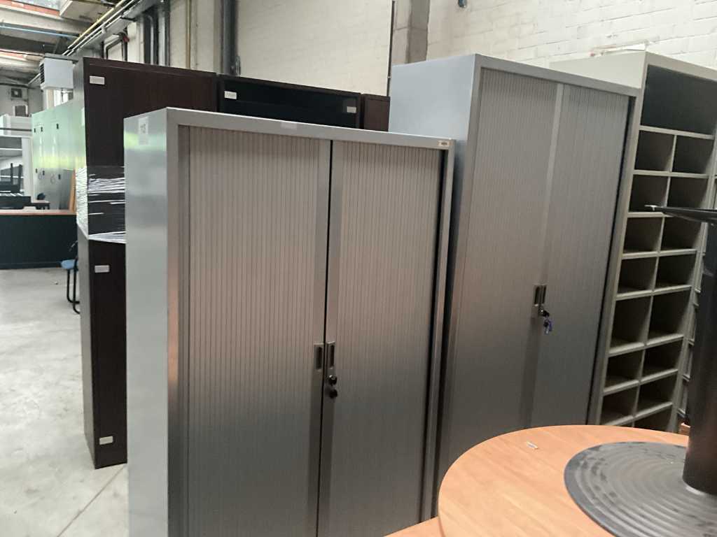 2 various metal file/storage cabinets