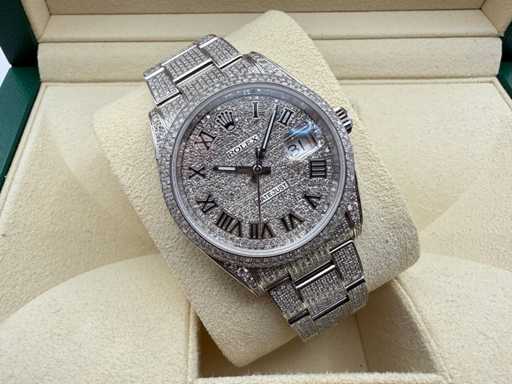 Rolex Datejust 36 126200 | FULL "ICED" Out With Natural Diamonds