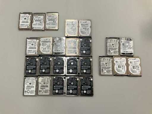 Verschiedene 320GB/500GB/750GB/1TB SATA HDD (25x)