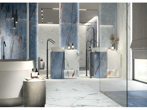 Vloertegel 30,24m2 Azure glanzend 60x120cm gerectificeerd