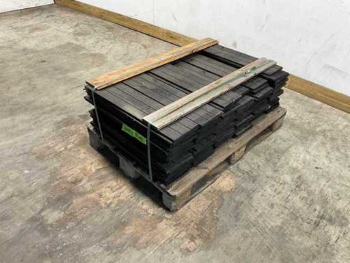 Douglas Zweeds rabat zwart 67,1x19,5x1,1-2,7 cm (89x)