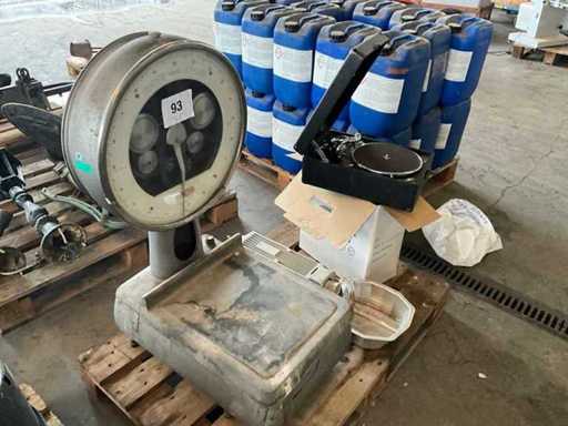 Berkel 0-20 kg Weegschaal en diversen