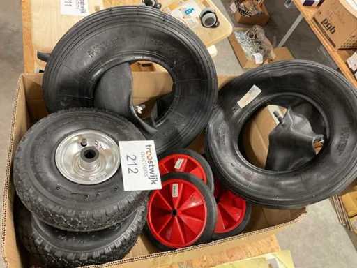 Ruote per carriola e carrello a mano