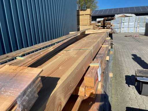Douglas Beams Planed 4000x140x140mm (3x)