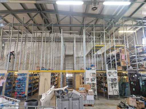 SYSTEM 3D 3-NIVEAU REK MAGAZIJN zware magazijnplanken en palletrekkensysteem