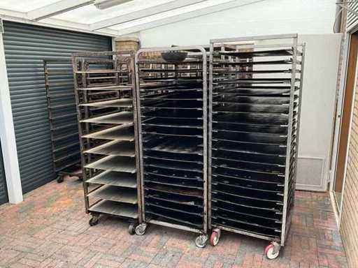 Oven drive-in trolley / shelf trolley (11x)