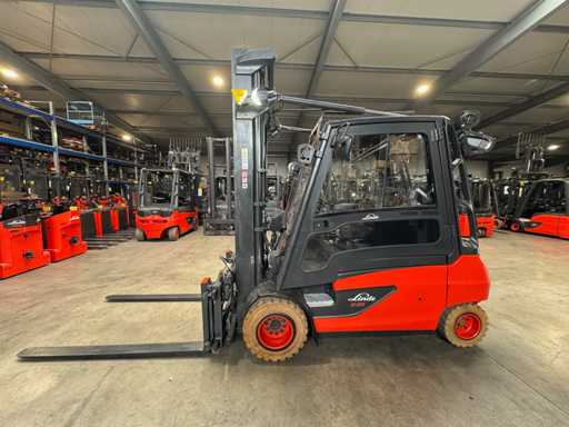 Batería Hawker 08/2025 Service+UVV 10/2026 Linde E35 3ª + 4ª válvula Ajustador de horquilla Carretilla elevadora eléctrica E30 E40