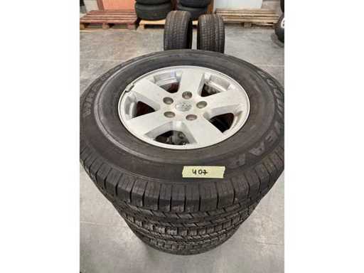 4 anvelope + jante Dodge Ram