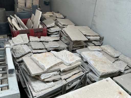 Dalles bourguignonnes anciennes Pierre naturelle 100m2