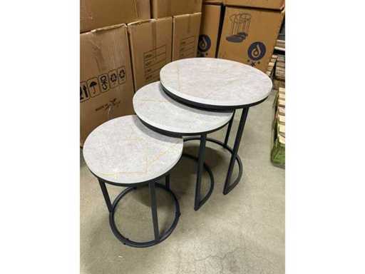 Trzyczęściowy stolik boczny