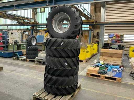 Mitas AC70 G tires with rims (4x)