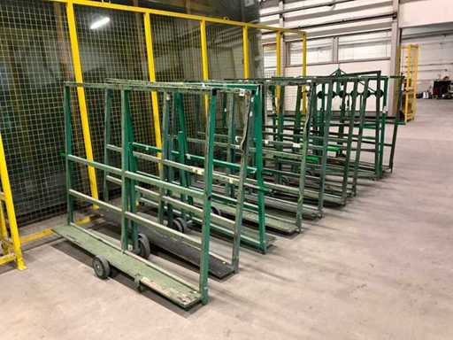 Cărucior de sticlă / cărucior cu plăci (10x)