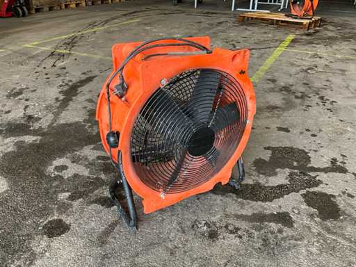 Schäfer ventilator op de bouwplaats