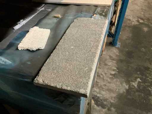 Lotto di piastrelle in pietra naturale grigio marocchino