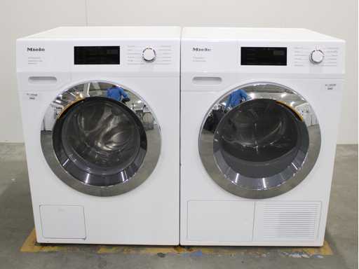 Miele W1 Excellence PowerWash ModernLife Wasmachine & Miele T1 Excellence EcoSpeed Wasdroger