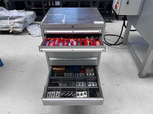  Tool cabinet with contents