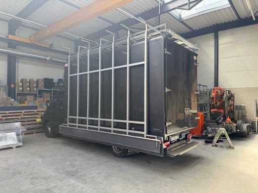 Gallerie de toit et porte vitrage pour camionnette