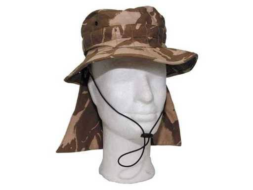 Brytyjski Bush Hat, Combat, Neck Protector, DPM Desert, jak nowy (R13) (20x)
