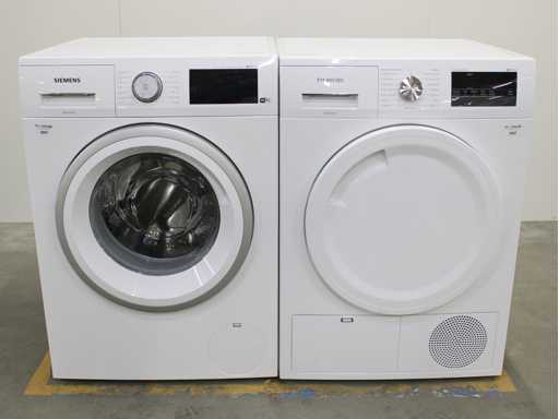 Siemens iQ500 iSensoric i-Dos aquaStop iQdrive WiFi Wasmachine & Siemens iQ300 iSensoric extraKlasse Wasdroger