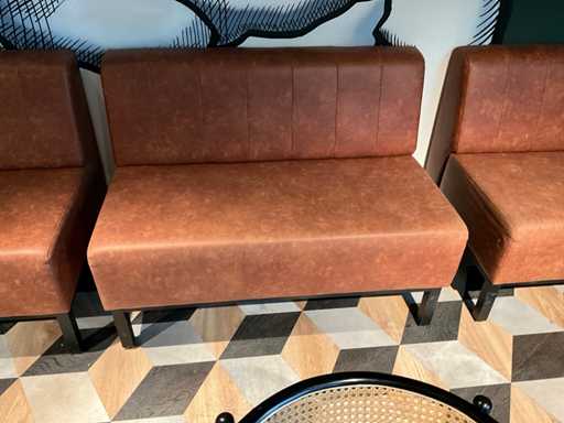 Brown/black Wall bench