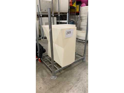 FAZ BAR cu unghi drept de 1 bar, 2 lumini suspensive NUVOLA albe (3x)