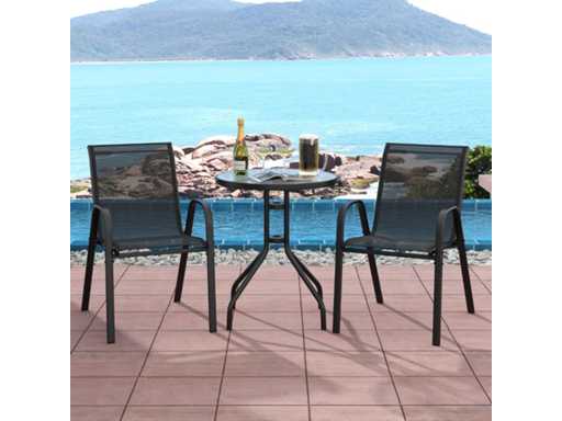 3-delige tuinset 2 fauteuils