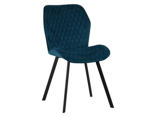 Colenis - Rio dining chair - Set of 6 - Petrol - Velvet - Velvet - Industrial - Chair