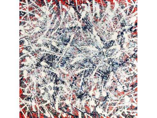 Rick Triest - Abstracte compositie - acryl op doek - 190x190 cm 