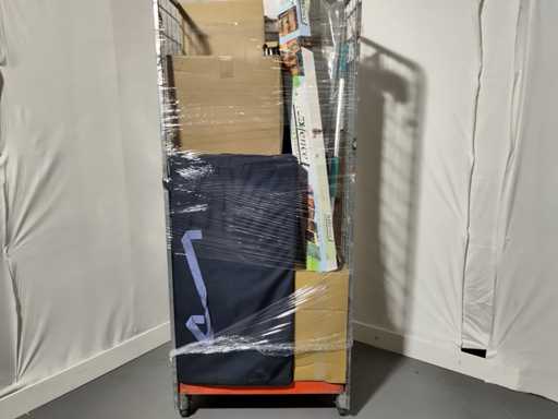 Rolcontainer met diverse producten