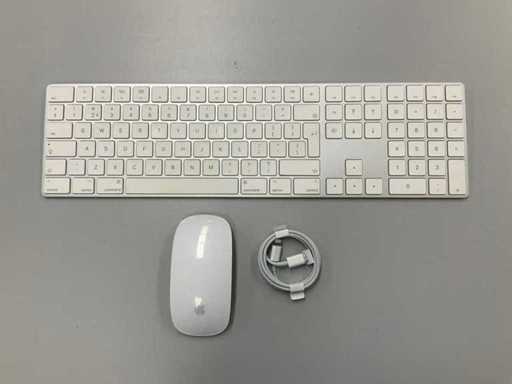 Apple - Magiczna klawiatura QWERTY z klawiaturą numeryczną i Magic Mouse