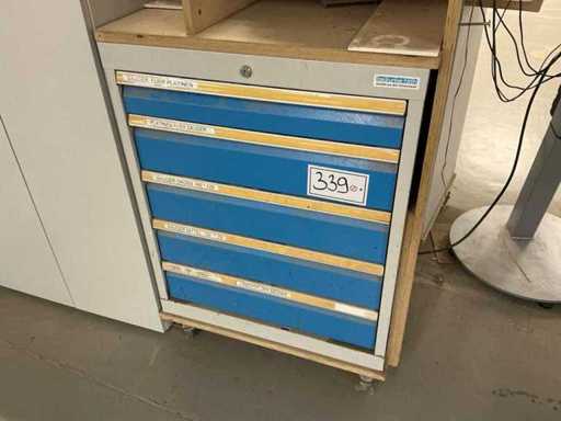 Armoire télescopique BEDRUNKA & HIRTH avec contenu