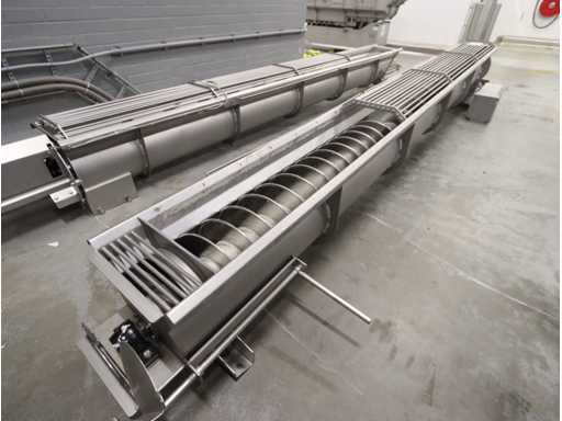 Edelstahl-Schraubenförderband