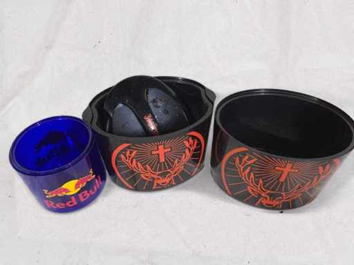 Set contenitori frigorifero – 2x Jägermeister Bottle Cooler & 1x Red Bull