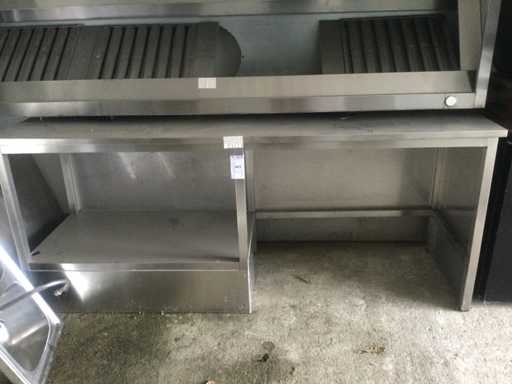 Arbeitstisch aus Edelstahl