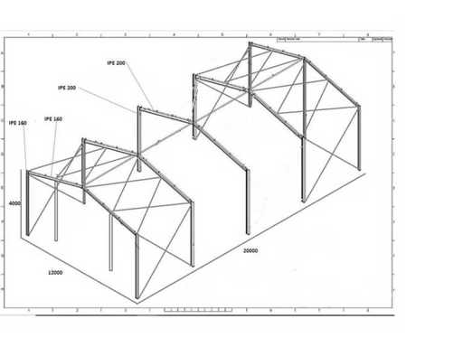 EMANUEL - Type Industrial metal warehouse - Metal hall Steel construction - 2026
