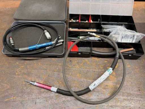 SWEPRO - 2× pneumatischer Handschleifer / Geradschleifer