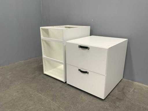 Kvik - Storage cabinet 71x60x67 cm and 69x50x83 cm (2x)