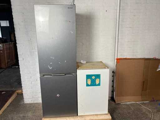 Lodówka Zanussi ZI 5165 - Sharp SJ-BA10DMXLC-EU