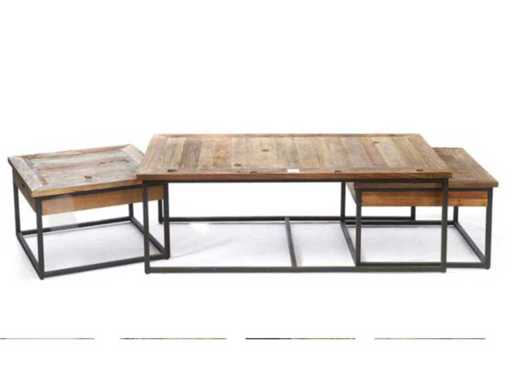 Riviera Maison Shelter CT S/3 Salontafel set van 3