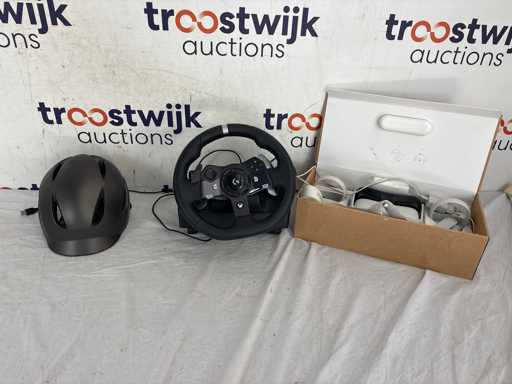 Meta Quest 2 128GB – VR headset | Pro Mounts – Helm | Logitech – Racestuur