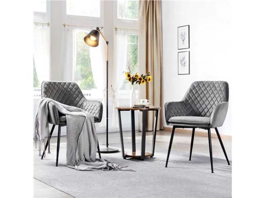 Set van 4 eetkamerstoelen, loungestoelen