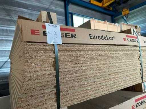 Melaminbekleidung – Spanplatte 2070 x 1640 x 16 mm. Kokosnuss (24x)