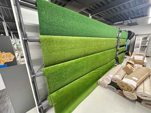 Partij rollen vloerbedekking