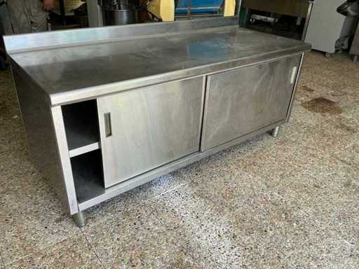 Stainless steel work table