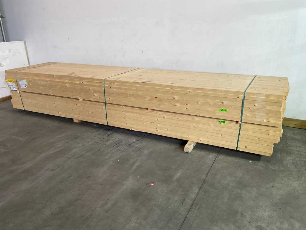 Spruce beam 450x14.5x4.5 cm (15x)