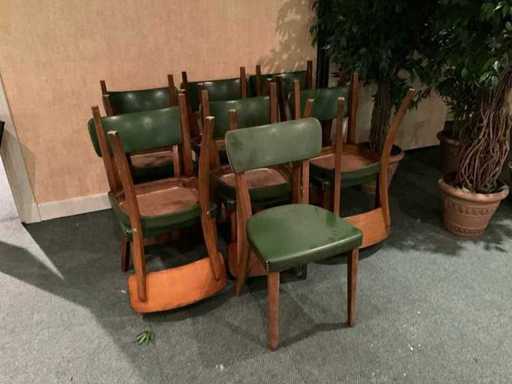 Kunstlederen caféstoelen (13x)
