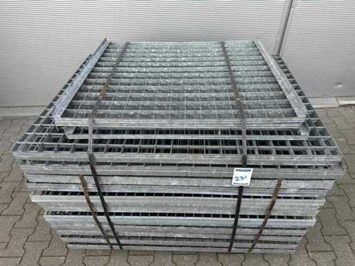 pallet misto Pavimento a listelli in acciaio 880-1333x1010mm (23x)