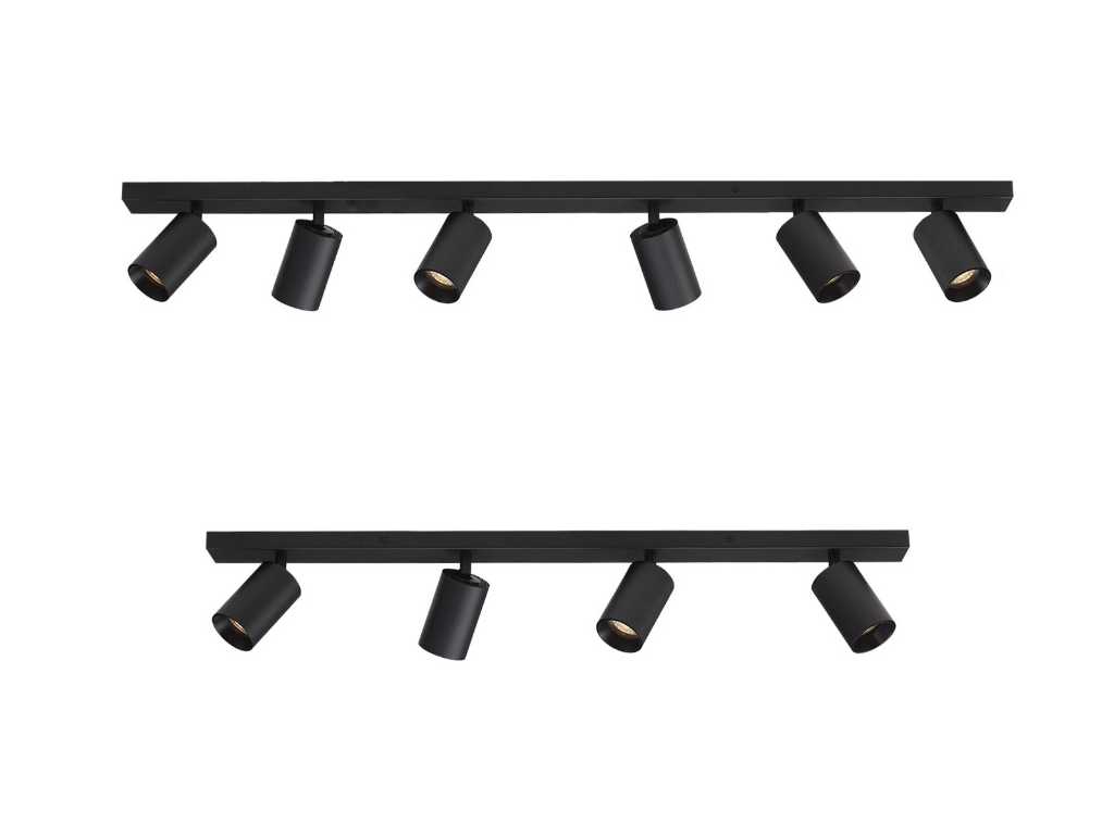 4 x Solo Focus Ceiling fixture 4 light and 6 light combination